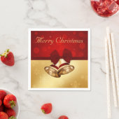 Edeloze gouden kerstcellen servetten (Insitu)