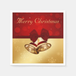 Edeloze gouden kerstcellen servetten