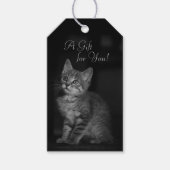 Edeloze Kitten Een cadeau voor je aangepaste tekst Cadeaulabel (Voorkant)