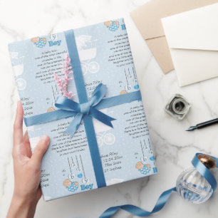 Edeloze kleine jongen cadeaupapier