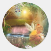 Edeloze kleine momenten ronde sticker (Voorkant)