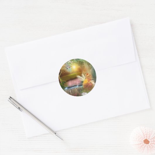Edeloze kleine momenten ronde sticker (Envelop)