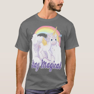 Edeloze momenten blijven Magische Unicorn Rainbow T-shirt