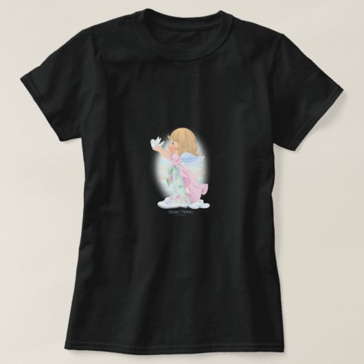 Edeloze momenten met kerst Cute Angel en Dove Pre T-shirt (Design voorkant)