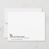 Edeloze pacock in Paarse, Blauwgroen en groene RSVP Kaartje (Achterkant)