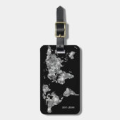 Edeloze wereld van diamanten bagagelabel (Voorkant verticaal)