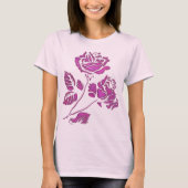 Edelroze roze T-shirt (Voorkant)