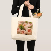 Edelroze rozen grote tote bag (Voorkant (product))