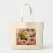 Edelroze rozen grote tote bag (Voorkant)