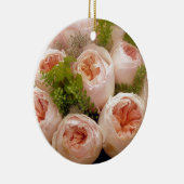 Edelroze rozen keramisch ornament (Rechts)