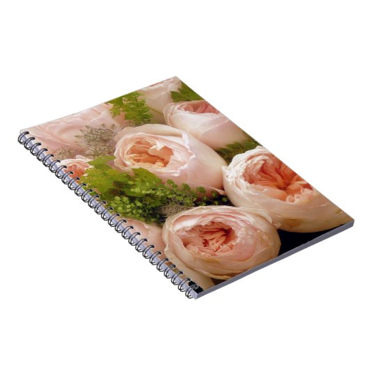 Edelroze rozen notitieboek (Rechterzijde)