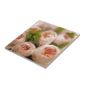 Edelroze rozen tegeltje (Zijkant)