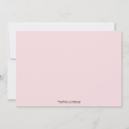 EdelSonogram Baby shower Uitnodiging (roze) (Achterkant)