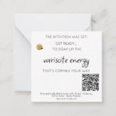 *~* Edelsteen AP64 VARISCITE Flat Note Kaart Notitiekaartje (Achterkant)