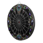 Edelsteen Bloemen Dartboard Dartbord (Voorkant Rechts)