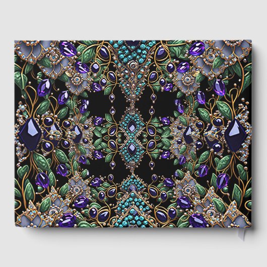 Edelsteen Bloemen Gastenboek (Achterkant)