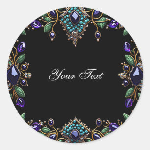 Edelsteen Bloemen Sticker