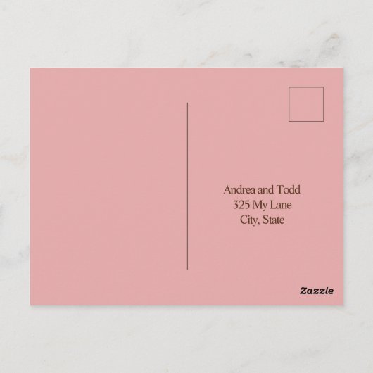 Edelsteen bruiloft RSVP Briefkaart (Achterkant)