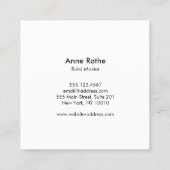 Edelsteen Chakra Energy Reiki Practitioner Vierkante Visitekaartje (Achterkant)