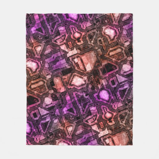 edelsteen circuits - astro flare : fleece deken (Voorkant)