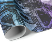 Edelsteen circuits - Astro Shadow : Cadeaupapier (Rol Hoek)