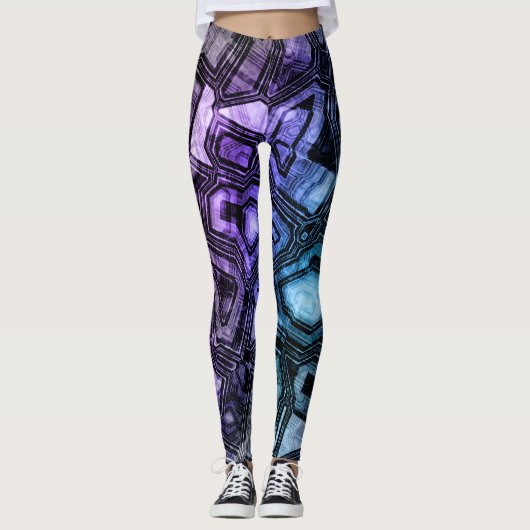 Edelsteen circuits - Astro Shadow : Leggings (Voorkant)