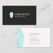 Edelsteen Crystal Healer en Sieraden Designer Visitekaartje (Voorkant / Achterkant)