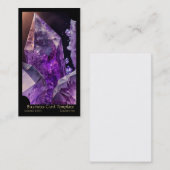 Edelsteen Crystal Healing Amethist Visitekaartje (Voorkant / Achterkant)
