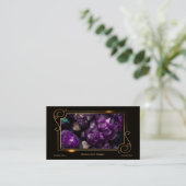 Edelsteen Crystal Healing Amethist Visitekaartje (Staand voorkant)