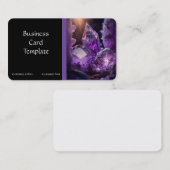 Edelsteen Crystal Healing Amethist Visitekaartje (Voorkant / Achterkant)