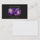 Edelsteen Crystal Jewel Amethist Visitekaartje (Voorkant / Achterkant)