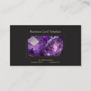 Edelsteen Crystal Jewel Amethist Visitekaartje
