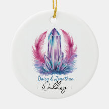 Edelsteen Crystal waterverf bruiloft