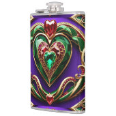 Edelsteen Goud Filigraan Hart & Snake Liefde Venus Heupfles (Links)