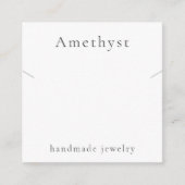 Edelsteen Ketting Sieraden Display Kaart (Voorkant)