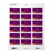 Edelsteen Kleur Dier Patronen Etiket (Full Sheet)