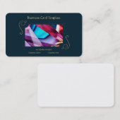 Edelsteen kristal sieraden visitekaartje (Voorkant / Achterkant)