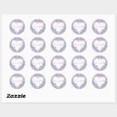 Edelsteen Meisje Baby shower Sticker | (Vel)