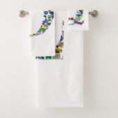 Edelsteen monogram letter Q Bad Handdoek (Insitu)