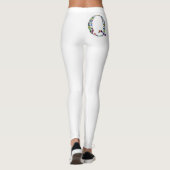 Edelsteen monogram letter Q Leggings (Achterkant)