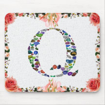 Edelsteen monogram letter Q