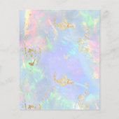 edelsteen opaal FAUX iriserend Flyer (Achterkant)