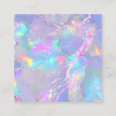 · Edelsteen opaal textuur kortingskaart Vierkante Visitekaartje (Achterkant)