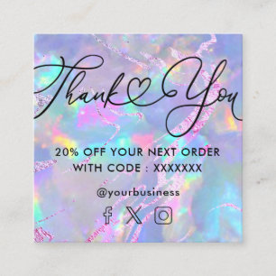 edelsteen opaal vierkante visitekaartje