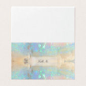Edelsteen Opal Crystal Gem Marmeren Tafel Kaart Visitekaartje (Buitenkant ongevouwen)