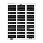 Edelsteen Regenboog Kwarts Kristal Retouradres Etiket (Full Sheet)