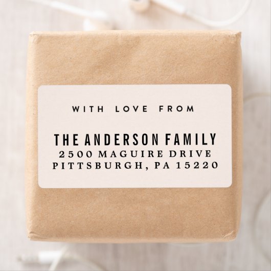 Edelsteen retour adres label (Insitu)