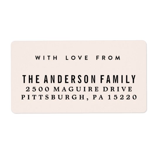 Edelsteen retour adres label (Voorkant)