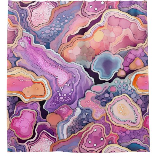 Edelsteen Symfonie Douchegordijn (Voorkant)