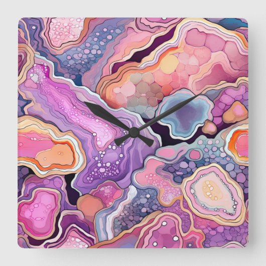 Edelsteen Symfonie Wandklok (Voorkant)